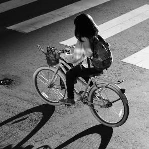 Strolling Bike at Sunset Strolling Bike at Sunset